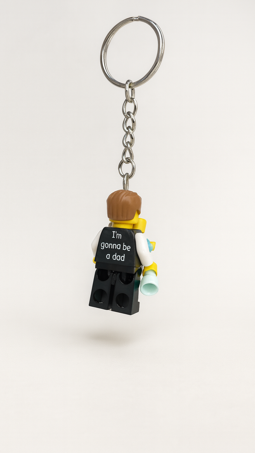 Personalised LEGO® Minifigures Keychain - Ideal gift for friend, partner, man, woman