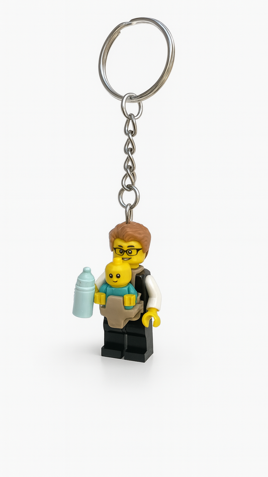 Personalised LEGO® Minifigures Keychain - Ideal gift for friend, partner, man, woman